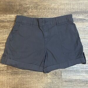 Social Standard XS Gray Shorts Elastic Waist Minimal Capsule Core Neutral Casual